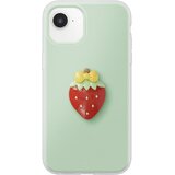 AVIZAR Ovitek za iPhone 16e s 3D motivom jagode in dvignjenim robom, Zelena, (5000273962) | Shoptok.si