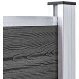  Panel za ogradu WPC 175 x 105 cm crni | shoptok.hr