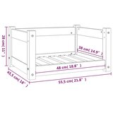 Krevet za pse 55,5x45,5x28 cm Masivni borov drvo | Eponuda.ba