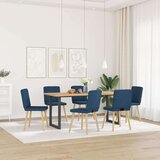  Blagovaonske stolice od tkanine 6 kom plave | shoptok.hr