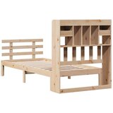 vidaXL Knjižna postelja brez vzmetnice 75x190 cm trdna borovina | Shoptok.si