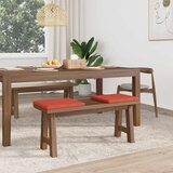  Jastučić za klupu 2 kom. Kord Crvena narančasta Dubina 35 cm | shoptok.hr