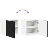 vidaXL Stenska kuhinjska omarica Črna 40 x 31 x 40 cm Konstruiran les | Shoptok.si