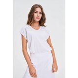 Marisse White Cotton Blouse Cene
