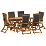  7-dijelni vrtni blagovaonski set od masivnog bagremovog drva | shoptok.hr