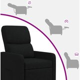  Fotelja s nagibom Crna Tkanina | shoptok.hr