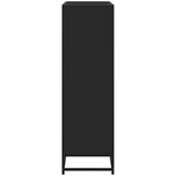 vidaXL Polica za knjige crna 97,5x33x107,5cm Konstruirano drvo i metal | shoptok.hr