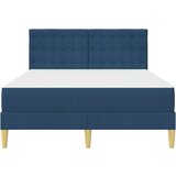  Posteljni okvir z vzmetnico Modra 120 x 190 cm Blago, (5000300712) | Shoptok.si