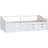 vidaXL trosjed/ležaj s ladicama bijeli 90 x 200 cm od masivne borovine | shoptok.hr