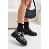 S. BARSKI Lacquered Boots With Sock And Buckle Slip-On Black | shoptok.hr