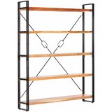 Police za knjige s 5 razina 140x30x180 cm masivno drvo bagrema | shoptok.hr