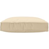 vidaXL Blazina za palete za sedišče Bež 80x80x12 cm Oxford tkanina Cene