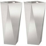  Sadilica 2 pcs Srebrno 30 x 30 x 75 cm Nehrđajući čelik | shoptok.hr