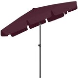 vidaXL Suncobran za plažu bordo 200 x 125 cm | shoptok.hr