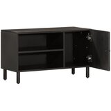 Furnova TV omarica črna 80x31x46 cm trden mangov les, (21922768) | Shoptok.si