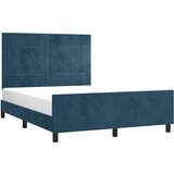  Okvir za krevet bez madraca tamnoplavi 140x190 cm baršunasti | shoptok.hr