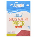 Jolly sticky glitter paper, papir samolepljivi, crvena, A4, 100mik, 10K ( 136029 ) Cene