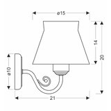 Zidna lampa ROSSINI 1xE27/40W/230V | Eponuda.com