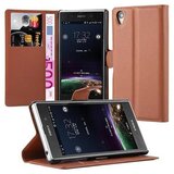 Cadorabo Ohišje, združljivo z Sony Xperia Z1 v sedlo rjave barve - Zaščitni ovitek z magnetnim zapiranjem, stoječo funkcijo in režo za kartice, (20550946) | Shoptok.si