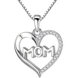 IZMAEL Ogrlica Mom Heart - Srebrna | shoptok.hr
