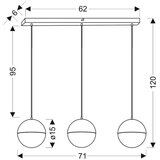 Lesnina XXXL VISEČA NIHALNA LED-SVETILKA Furni 950 lm 4000 K | Shoptok.si