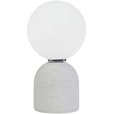 YES EVERYDAY Siva stolna lampa keramička sa staklenim sjenilom (visina 22 cm) Jael – Cijene