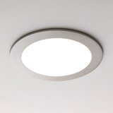 Elmark LED panel 8W 120mm 4000K - vgradni, brušen aluminij, okrogel | Shoptok.si
