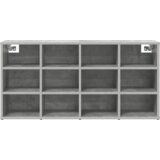 vidaXL Omara za čevlje Betonsko siva 52.5 x 30 x 50 cm Konstruiran les | Shoptok.si