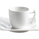 Maxwell williams Bela porcelanasta skodelica s podstavkom Motion, 200 ml Cene