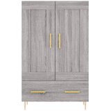  Visoka komoda siva boja hrasta 69,5x31x115 cm konstruirano drvo | shoptok.hr