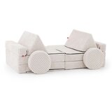Molarem Home Modularna dječja sofa VARIANT 2 u 1 - 160x160 cm - bijela | shoptok.hr