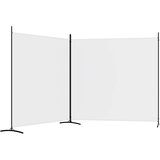 vidaXL Sobna pregrada s 2 panela bijela 348 x 180 cm od tkanine | shoptok.hr