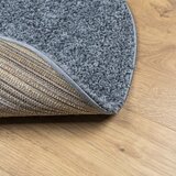  Čupavi moderni tepih s visokim vlaknima plavi Ø 100 cm | shoptok.hr