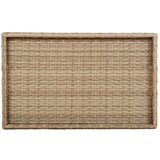  zložljiva miza s pladnjem bež 65x40x75 cm poli ratan, (21145409) | Shoptok.si