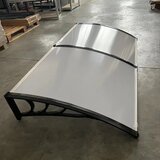  nadstrešnica 240x100 crna providna 5mm leksan | ePonuda.com