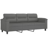  3-dijelni set sofa s jastucima tamnosivi od mikrovlakana | shoptok.hr