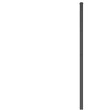  Metalno zamjensko uzglavlje crno 193 cm | shoptok.hr