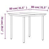  3-dijelni vrtni blagovaonski set s jastucima sivo-crni | shoptok.hr