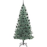 vidaXL Umjetno božično drevo s snežno obloženimi vejicami in LED lučko | Shoptok.si