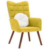 vidaXL Stolica za opuštanje žuti baršun | shoptok.hr