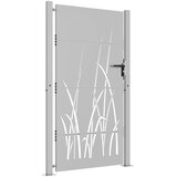  Vrtna vrata 100x200 cm od čelika COR-TEN s uzorkom trave | shoptok.hr