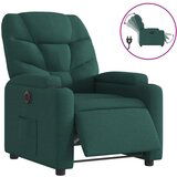 Maison Chic Električni naslanjač - Relax naslanjač temno zeleno blago, (22061765) | Shoptok.si