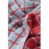Jotex Crveni/svijetlo plavi pamučan ručnik 50x70 cm Grid – | shoptok.hr