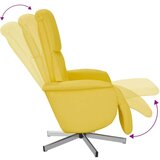  Naslonjač od tkanine s osloncem za noge svjetložuti | shoptok.hr