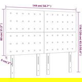  Uzglavlje crno 144x5x118/128 cm od tkanine | shoptok.hr