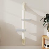 vidaXL Zidna penjalica za mačke sa stupom za grebanje siva 108 cm | shoptok.hr