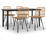  5-dijelni vrtni blagovaonski set od poliratana | shoptok.hr