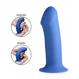 Squeeze-It Debel prilagodljiv dildo, moder Cene