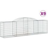  Lučne gabionske košare 9 kom 300x50x80/100 cm pocinčano željezo | shoptok.hr