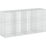  Gabion s žicom debljine 3,5 mm i mrežom 5x10 cm 400x100x200 cm | shoptok.hr